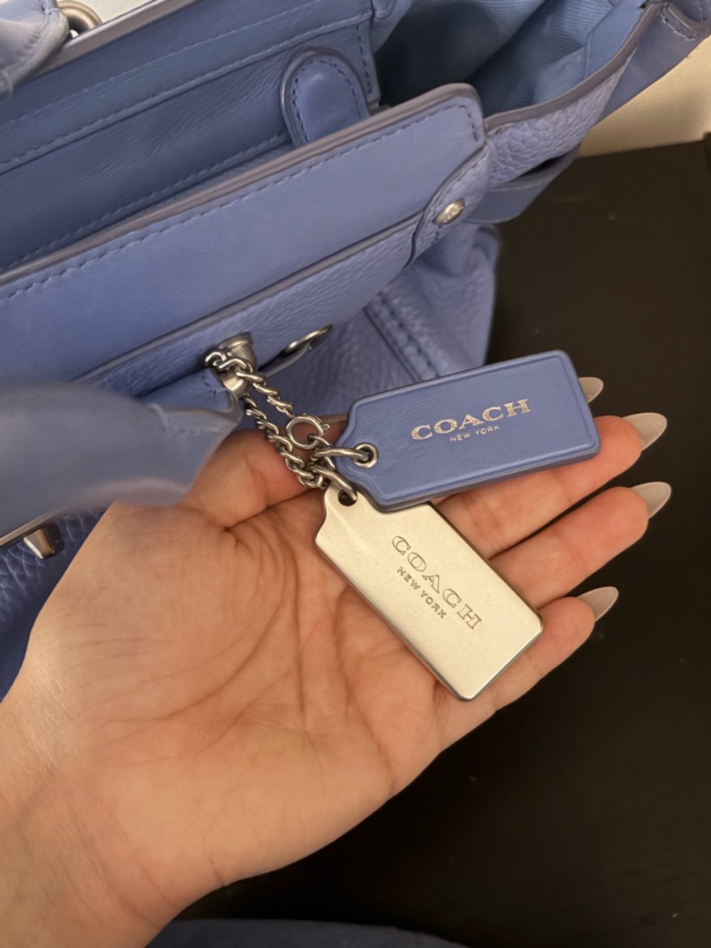 Coach Swagger Carryall Bag in baby blue - Picture 3 of 6
